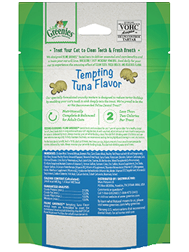 FELINE GREENIES Dental Treats Tempting Tuna Flavor Park Slope Pet
