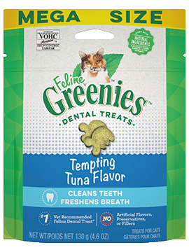 FELINE GREENIES™ Dental Treats Tempting Tuna Flavor