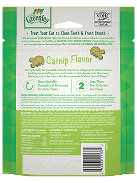 Greenies feline catnip flavor dental cat treats hot sale